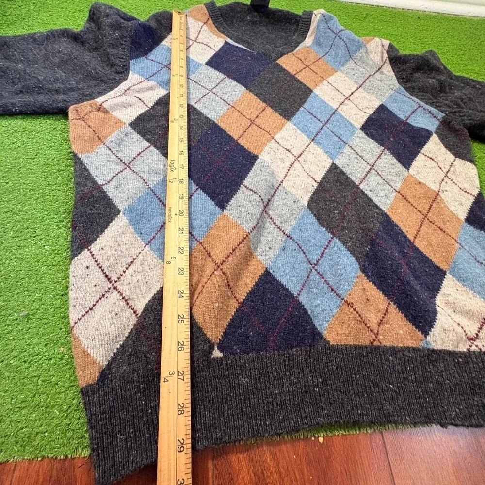 JOS. A. BANK Executive Collection Lambs Wool Argyle Sweater Men's XXL Preppy